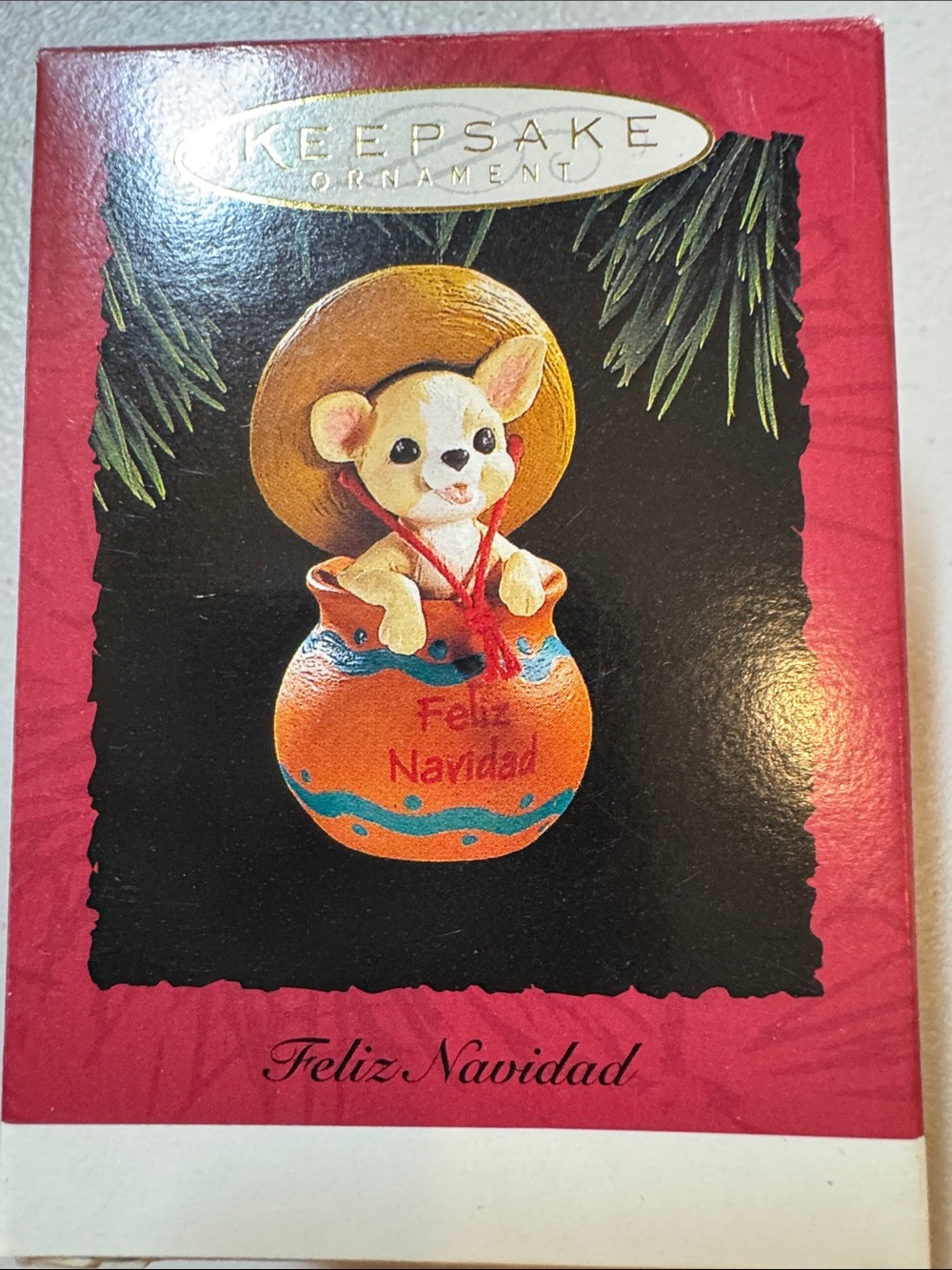 Hallmark Chihuahua Christmas Ornament -Feliz Navidad